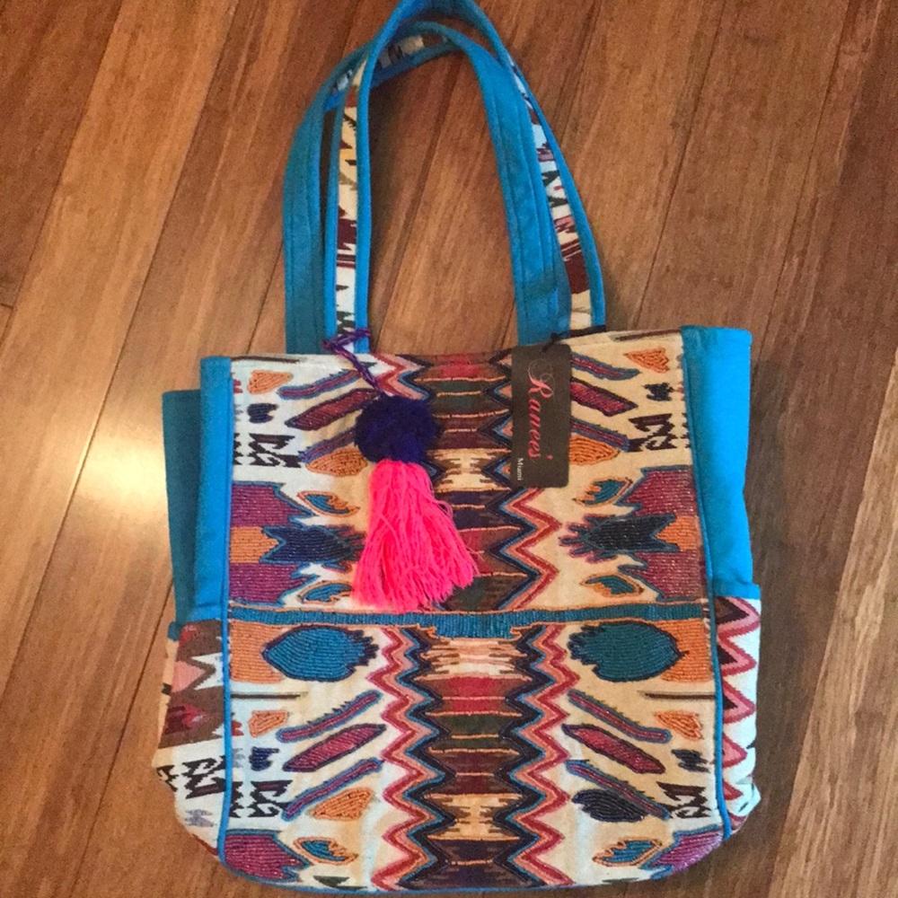 Ranees’ beaded bag/tote